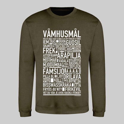 Våmhusmål Dialekt Text Sweatshirt