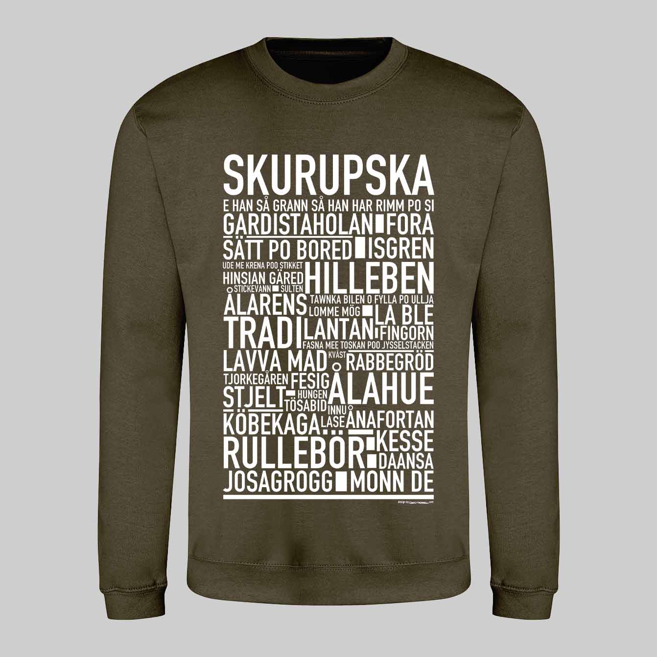 Skurupska Dialekt Text Sweatshirt