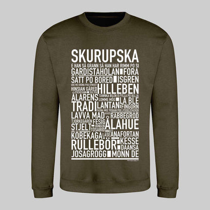 Skurupska Dialekt Text Sweatshirt