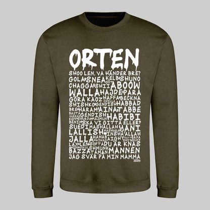 Orten Graffiti Dialekt Text Sweatshirt