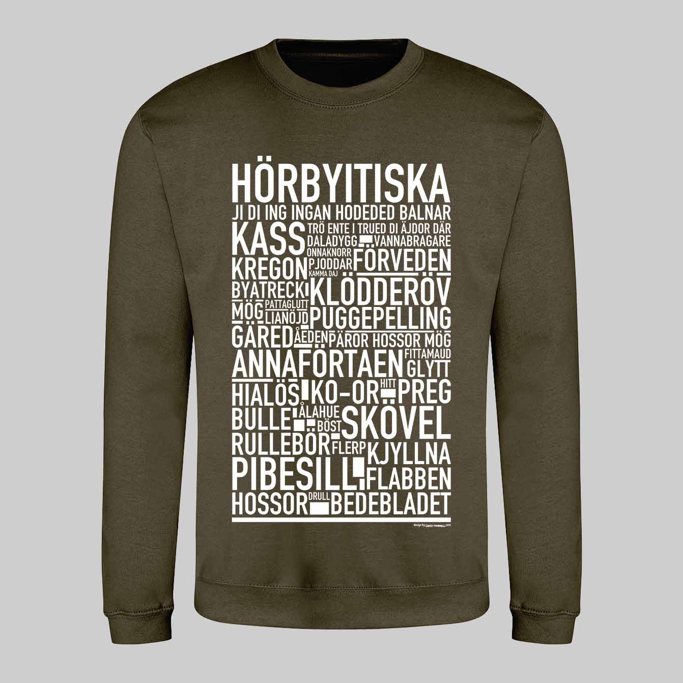 Hörbyitiska Dialekt Text Sweatshirt