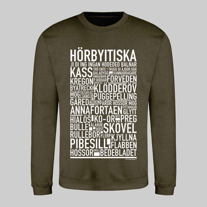 Hörbyitiska Dialekt Text Sweatshirt