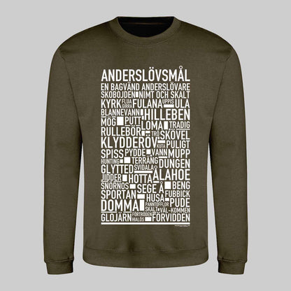 Anderslövsmål Dialekt Text Sweatshirt