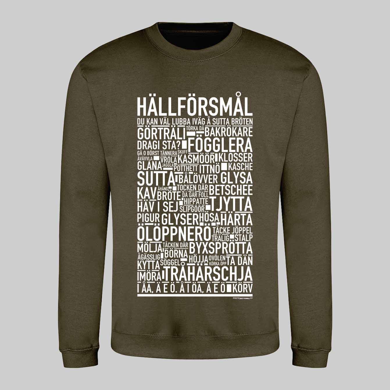 Hällförsmål Dialekt Text Sweatshirt