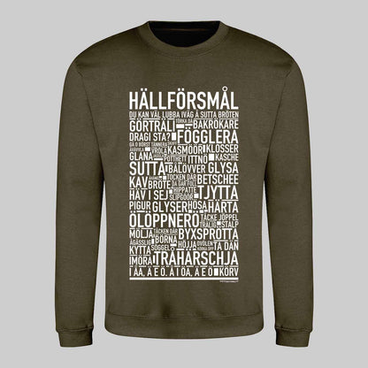 Hällförsmål Dialekt Text Sweatshirt