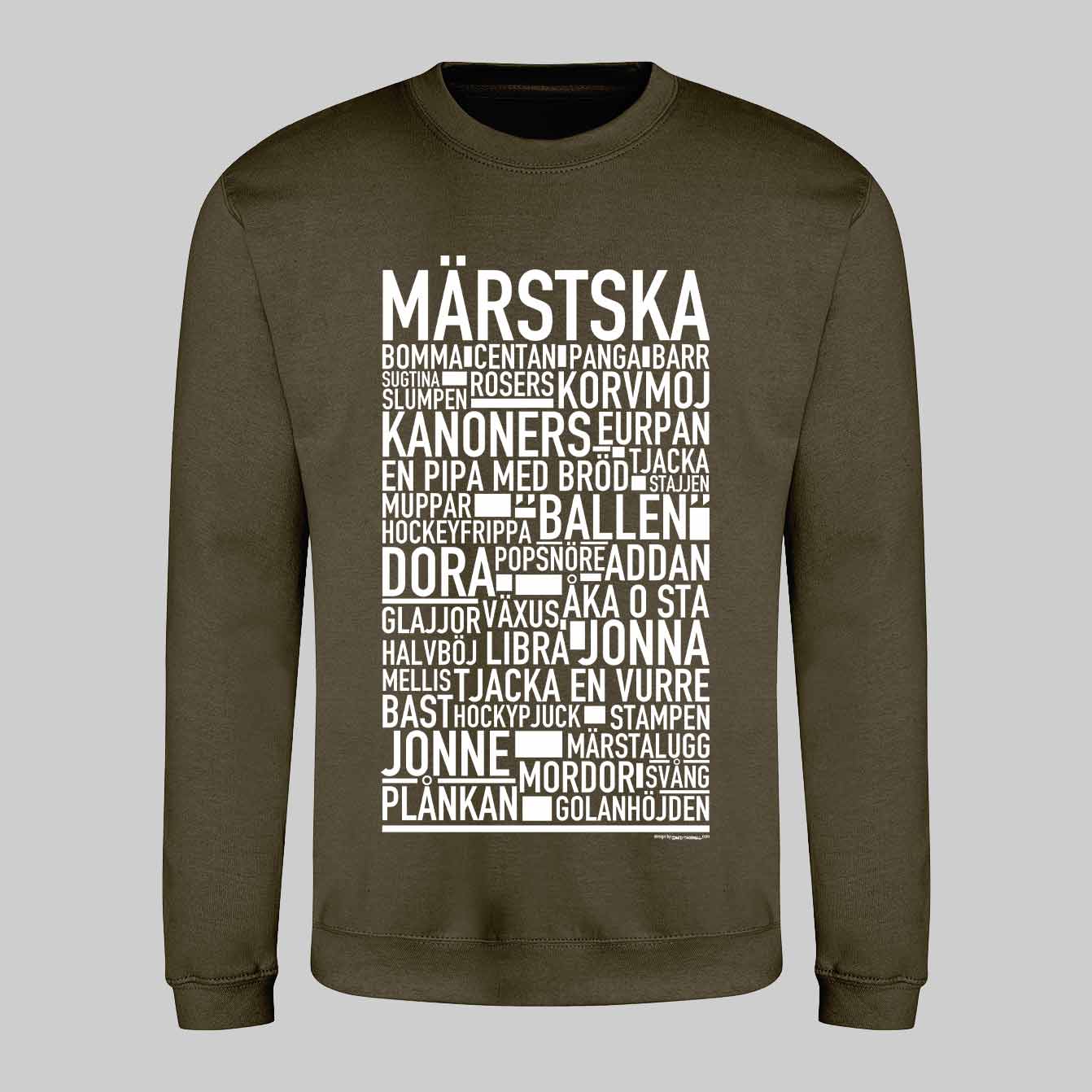 Märstska Dialekt Text Sweatshirt