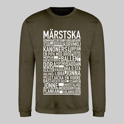 Märstska Dialekt Text Sweatshirt