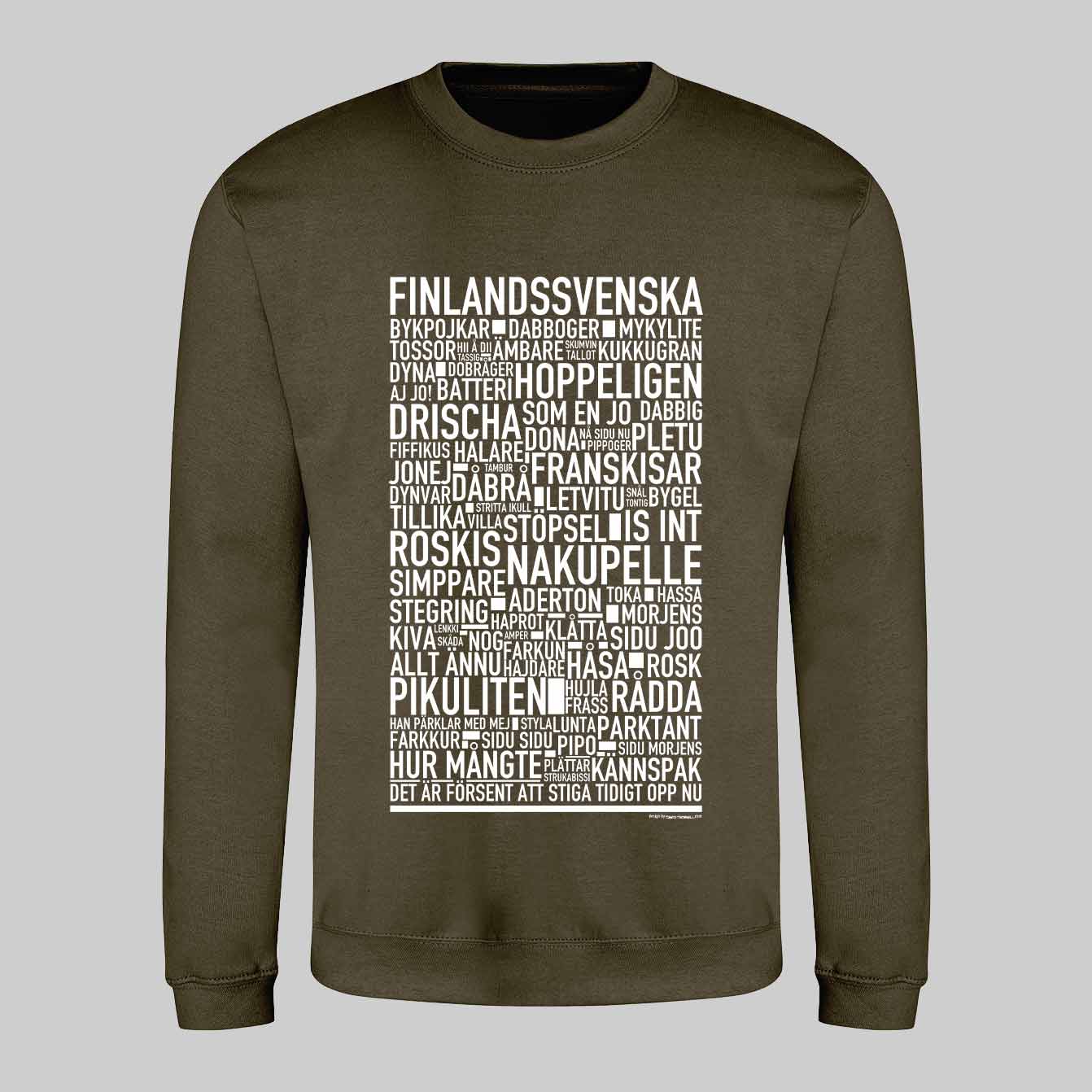 Finlandssvenska V2 Dialekt Text Sweatshirt