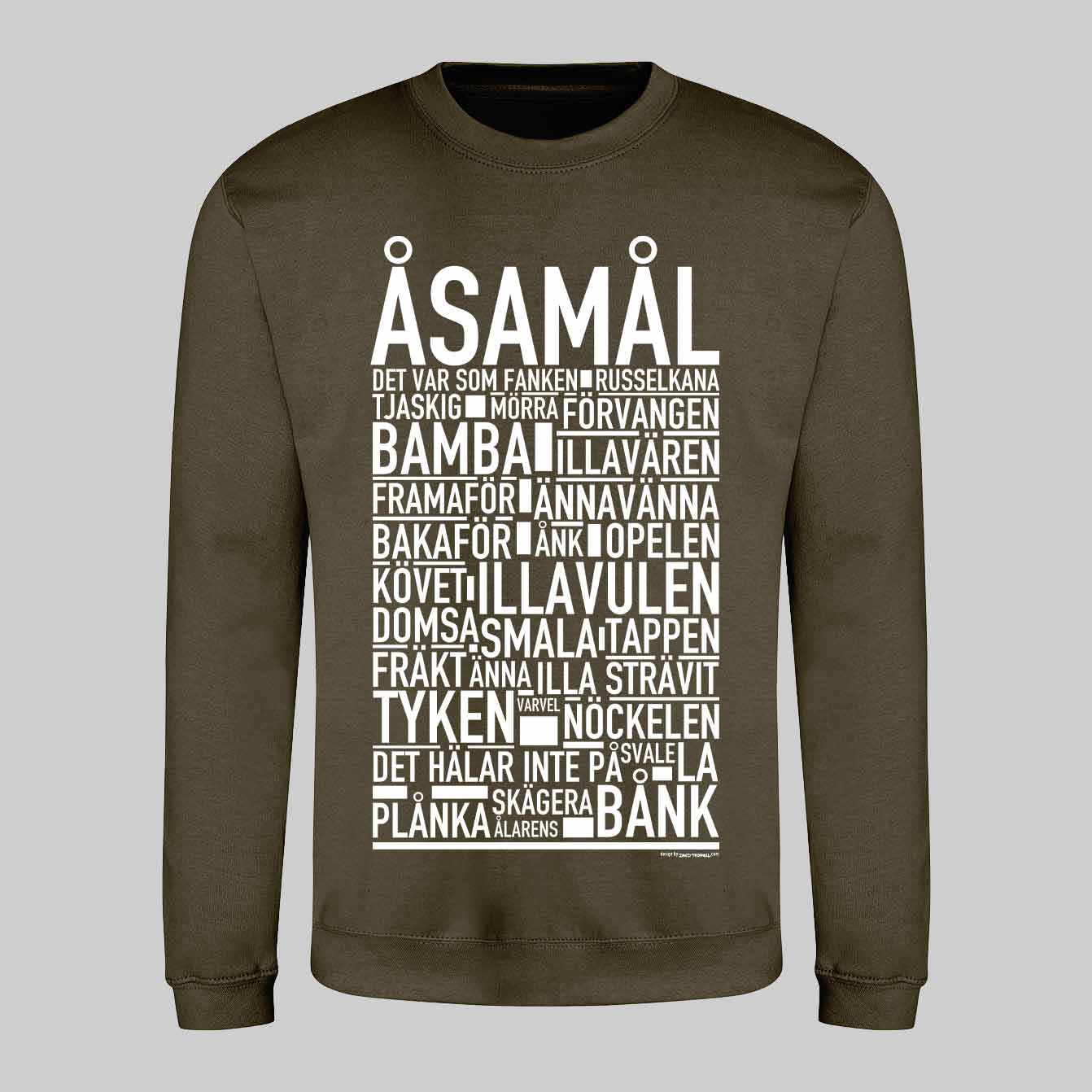 Åsamål Dialekt Text Sweatshirt