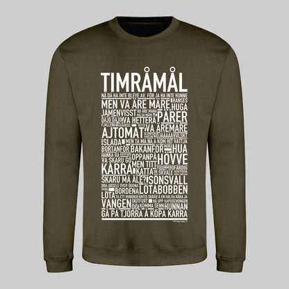 Timråmål Dialekt Text Sweatshirt