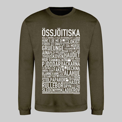 Össjöitiska Dialekt Text Sweatshirt