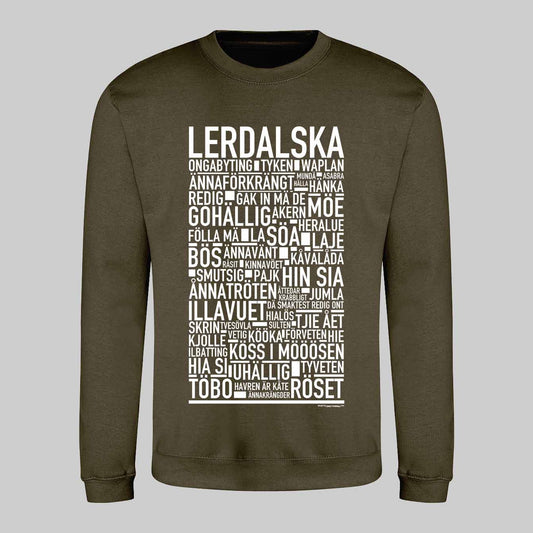 Lerdalska Dialekt Text Sweatshirt