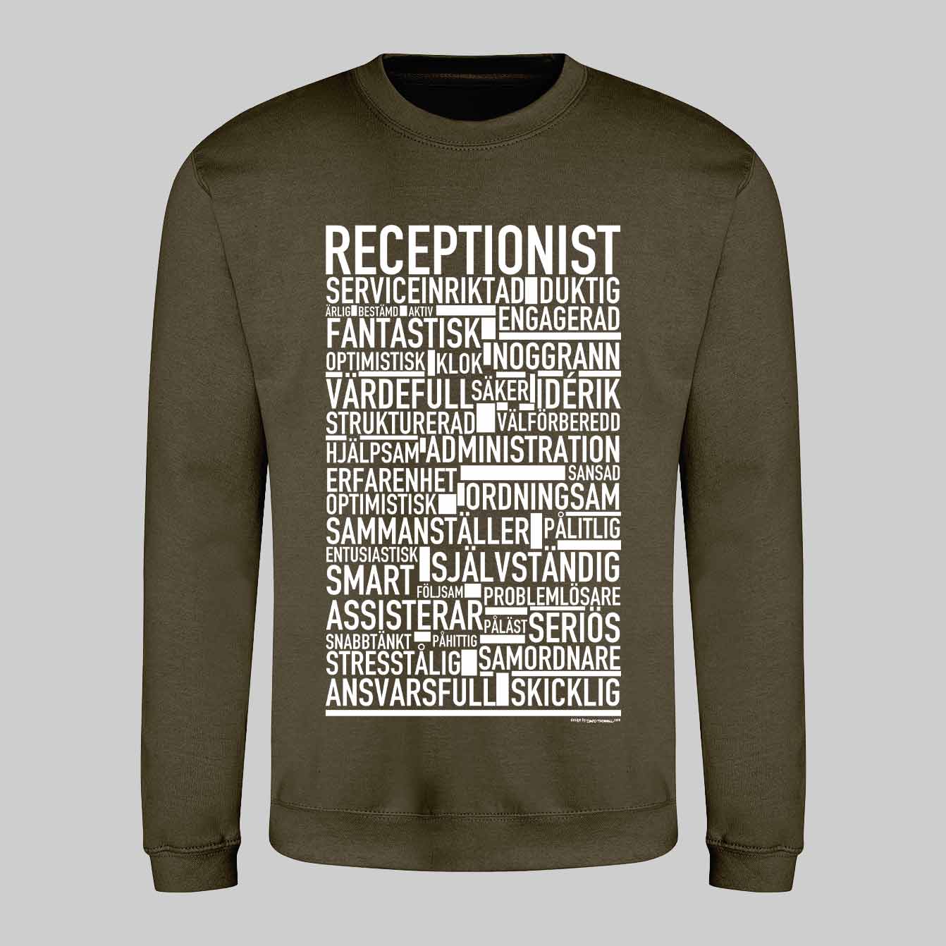 Receptionist Text Sweatshirt