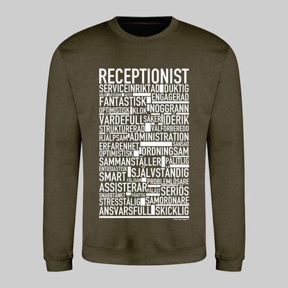 Receptionist Text Sweatshirt