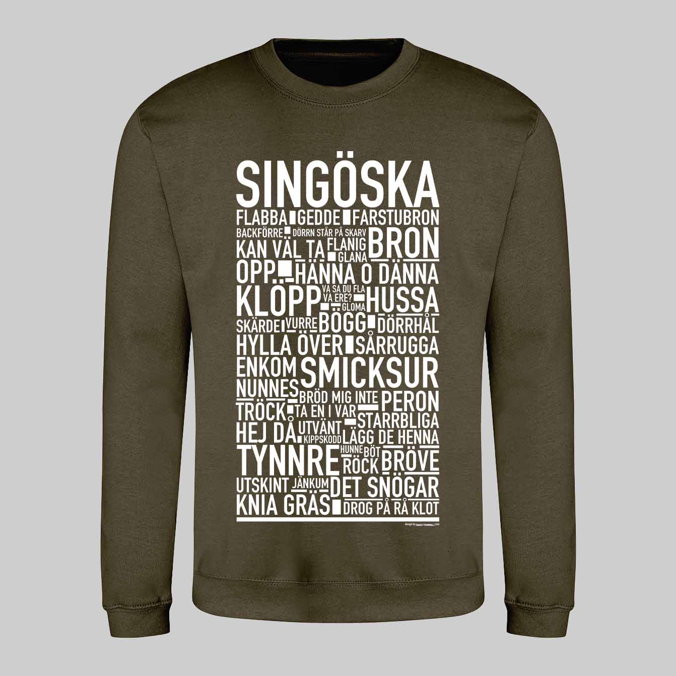 Singöska Dialekt Text Sweatshirt