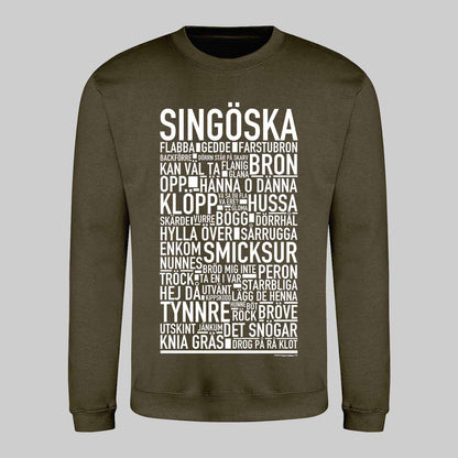 Singöska Dialekt Text Sweatshirt