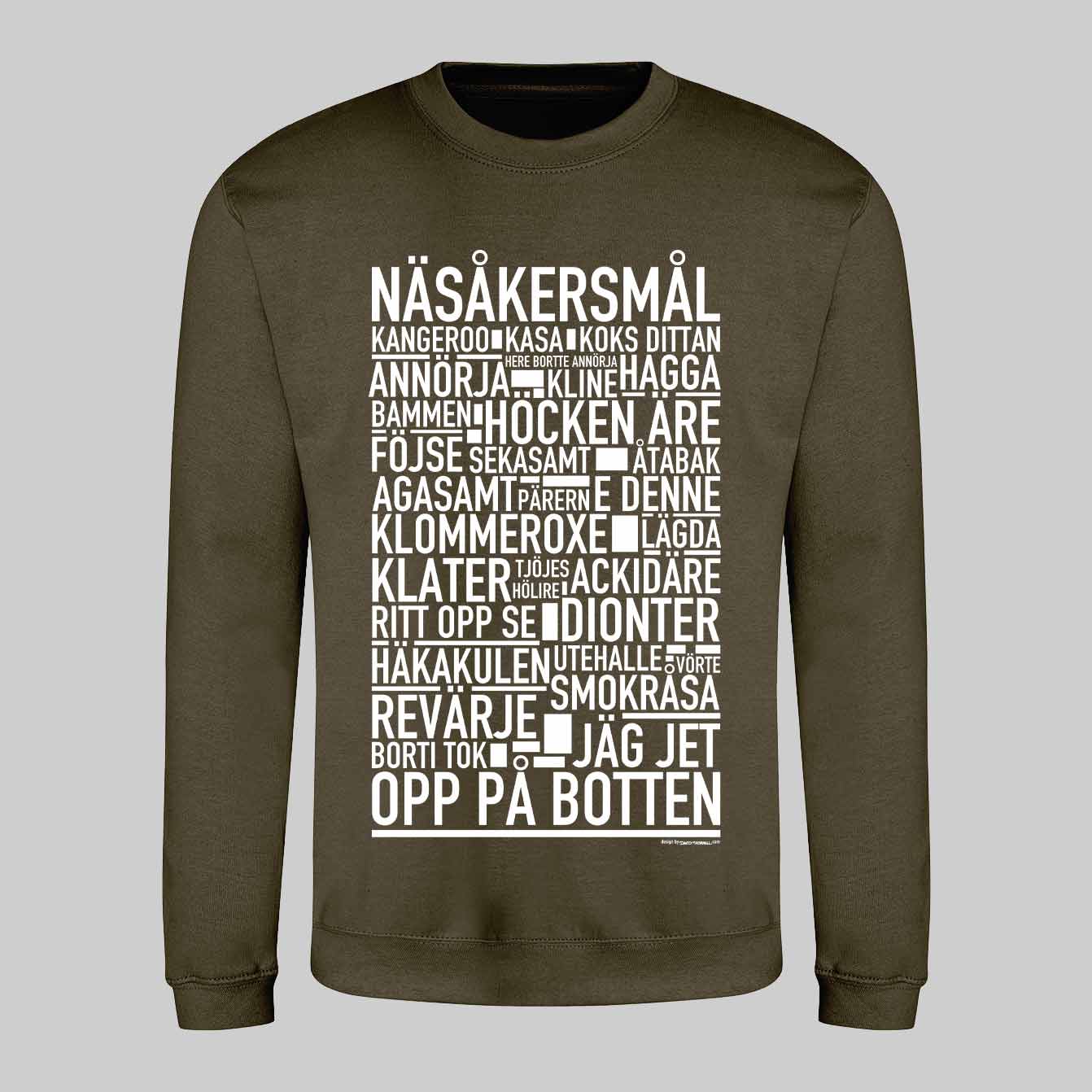 Näsåkersmål Dialekt Text Sweatshirt