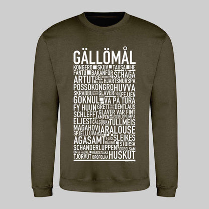 Gällömål Dialekt Text Sweatshirt