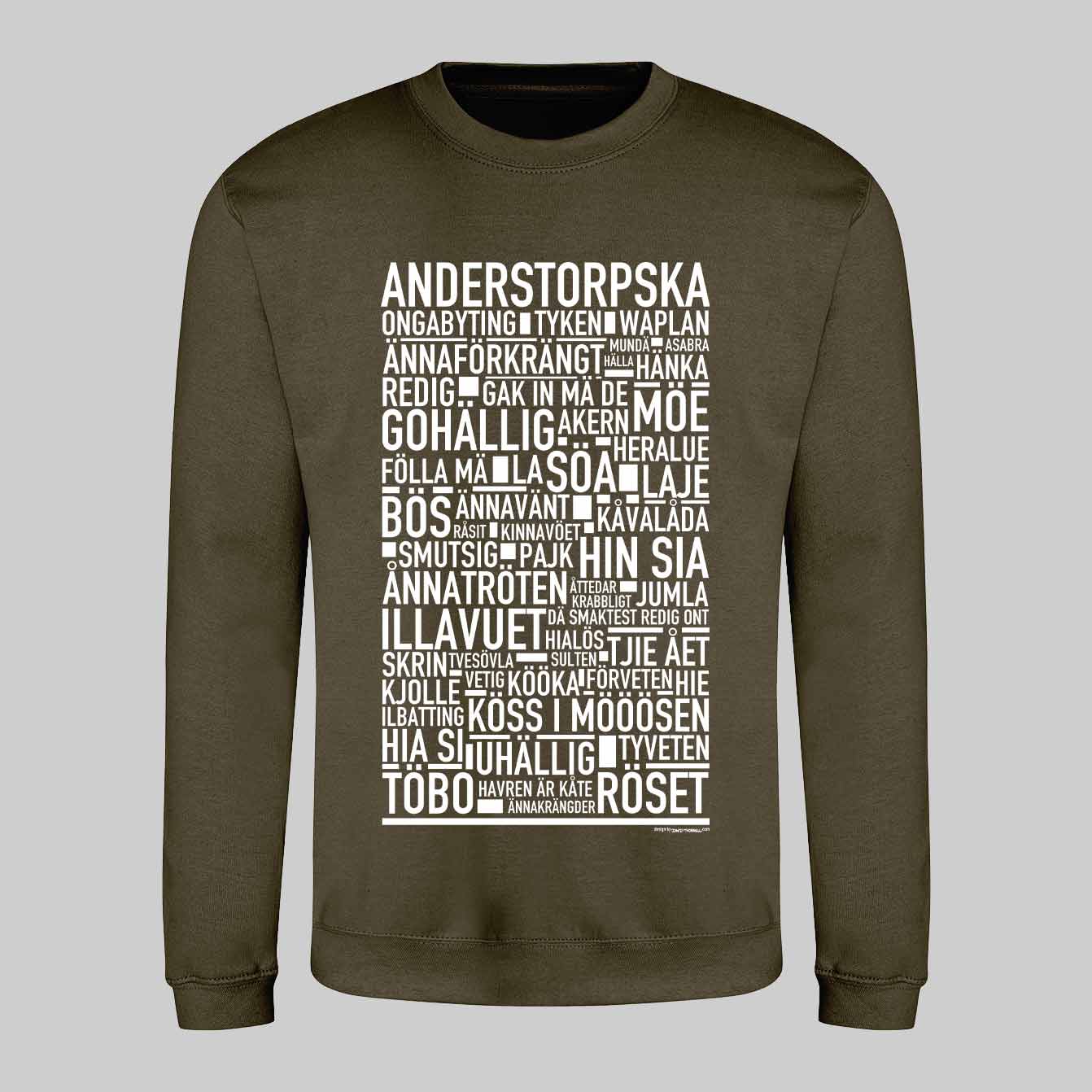Anderstorpska Dialekt Text Sweatshirt