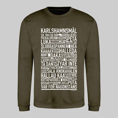 Karlshamnsmål Dialekt Text Sweatshirt