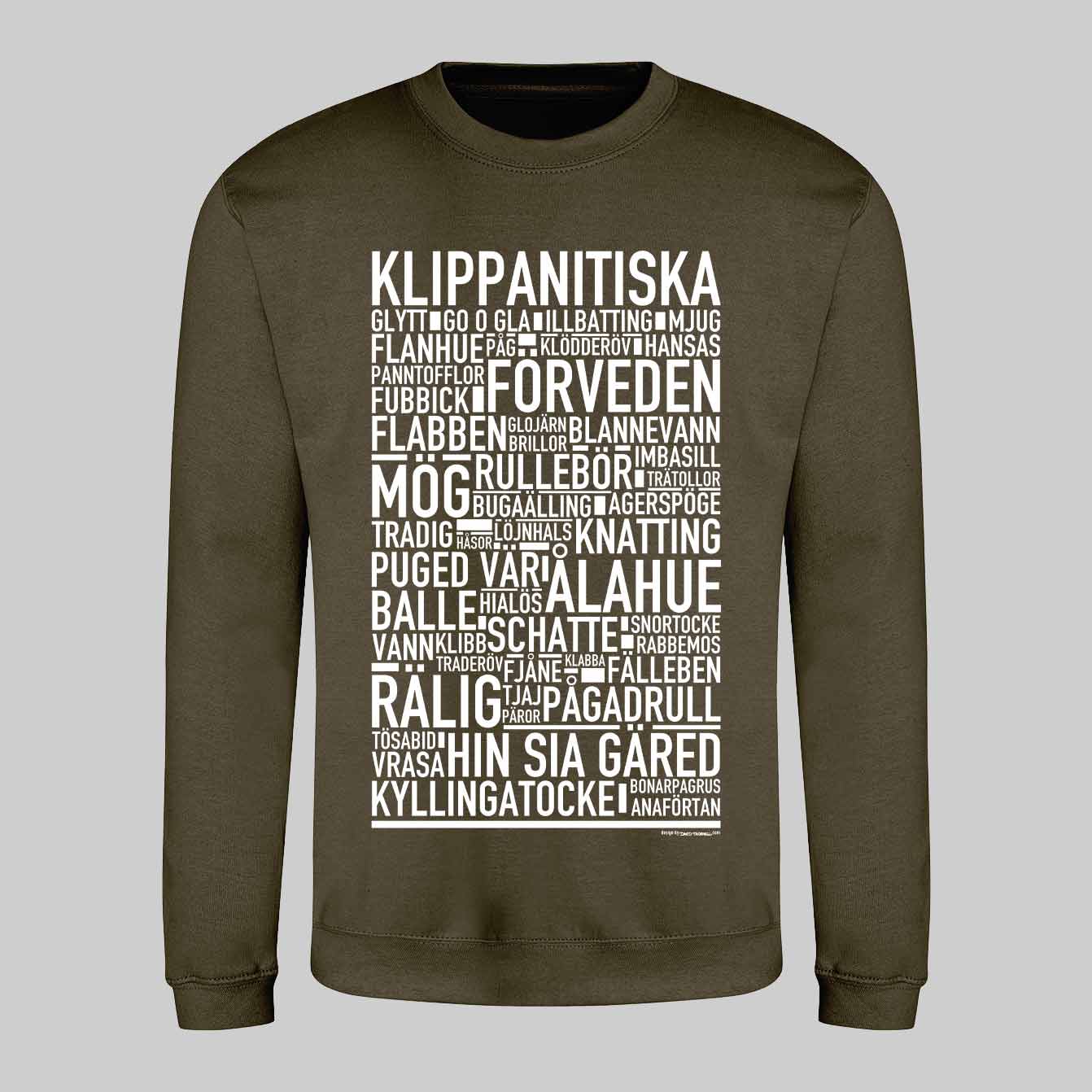 Klippanitiska Dialekt Text Sweatshirt