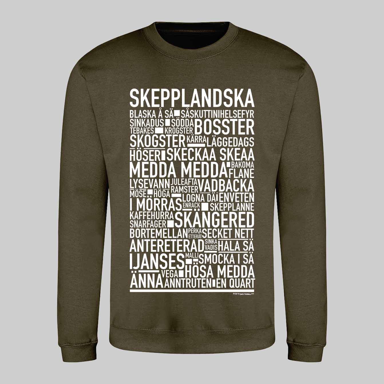 Skepplandska Dialekt Text Sweatshirt