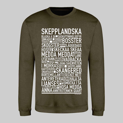 Skepplandska Dialekt Text Sweatshirt