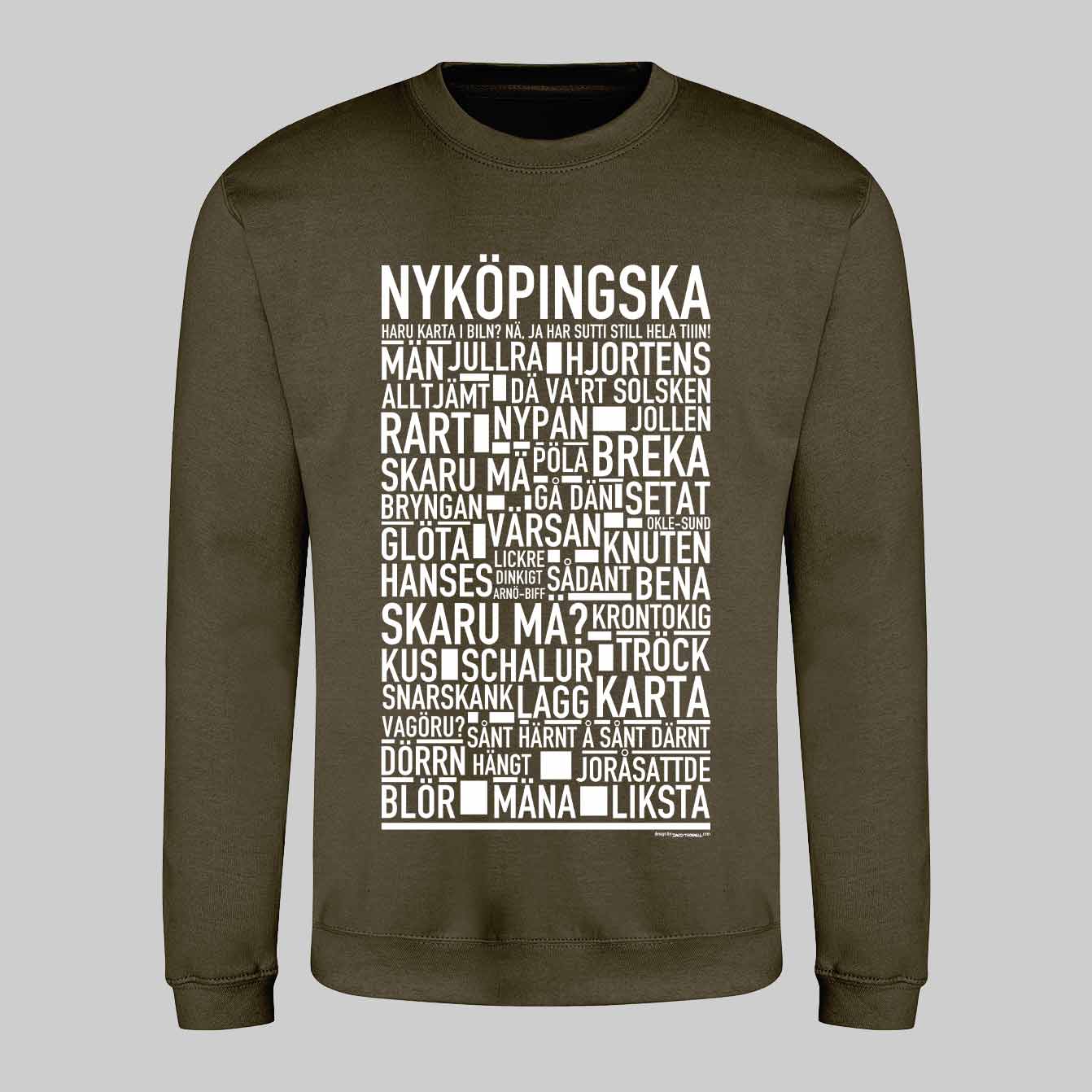Nyköpingska Dialekt Text Sweatshirt
