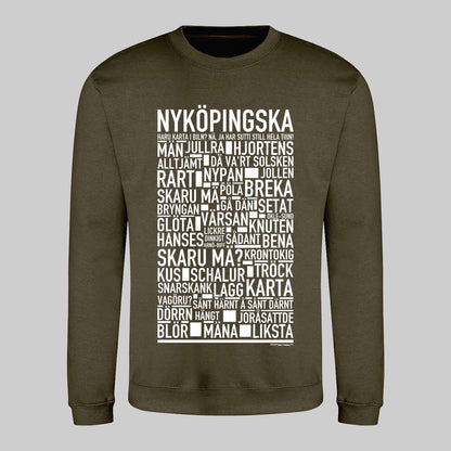 Nyköpingska Dialekt Text Sweatshirt