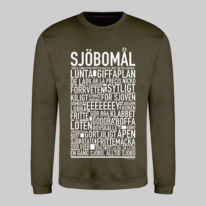Sjöbomål Dialekt Text Sweatshirt