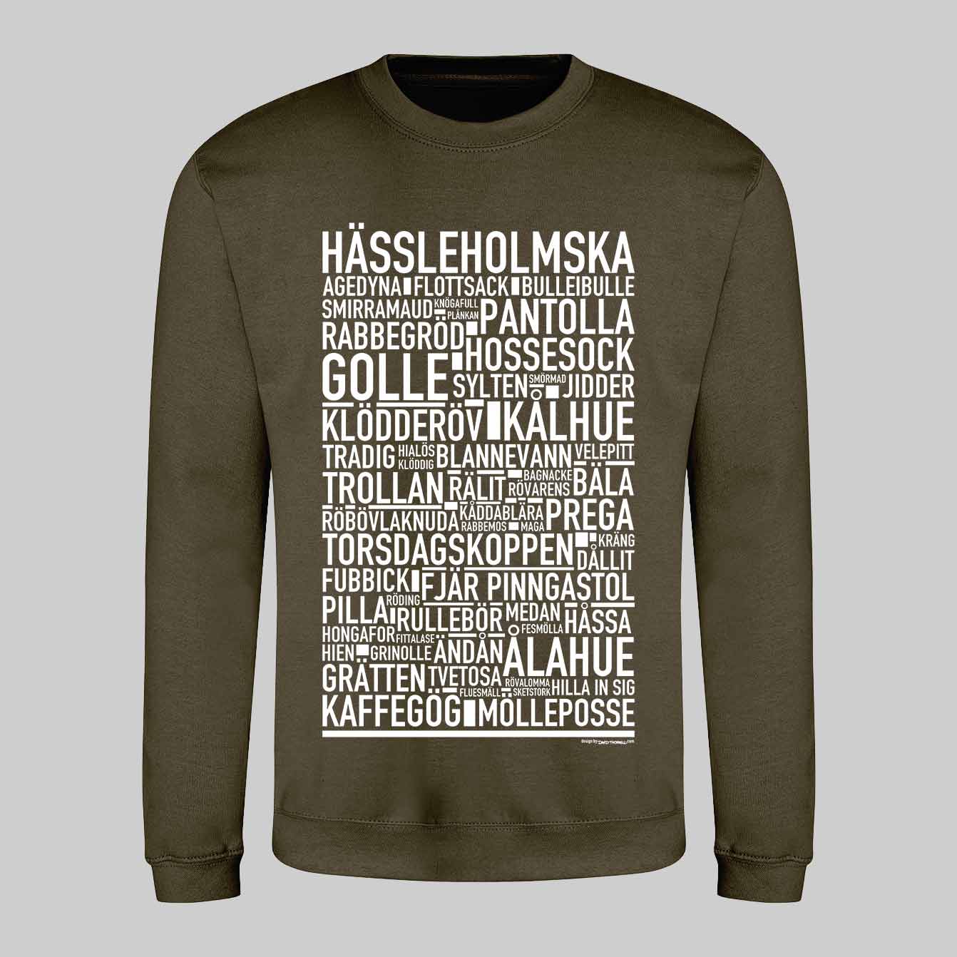 Hässleholmska Dialekt Text Sweatshirt