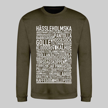 Hässleholmska Dialekt Text Sweatshirt