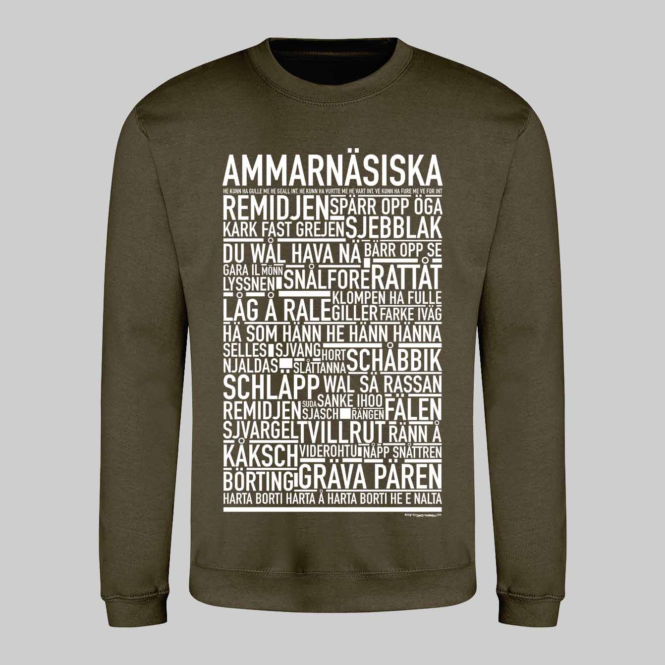 Ammarnäsiska Dialekt Text Sweatshirt