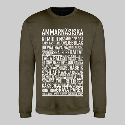 Ammarnäsiska Dialekt Text Sweatshirt