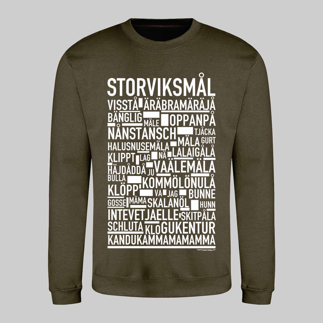 Storviksmål Dialekt Text Sweatshirt