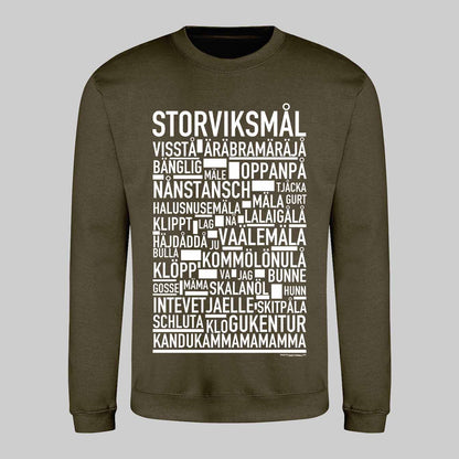 Storviksmål Dialekt Text Sweatshirt