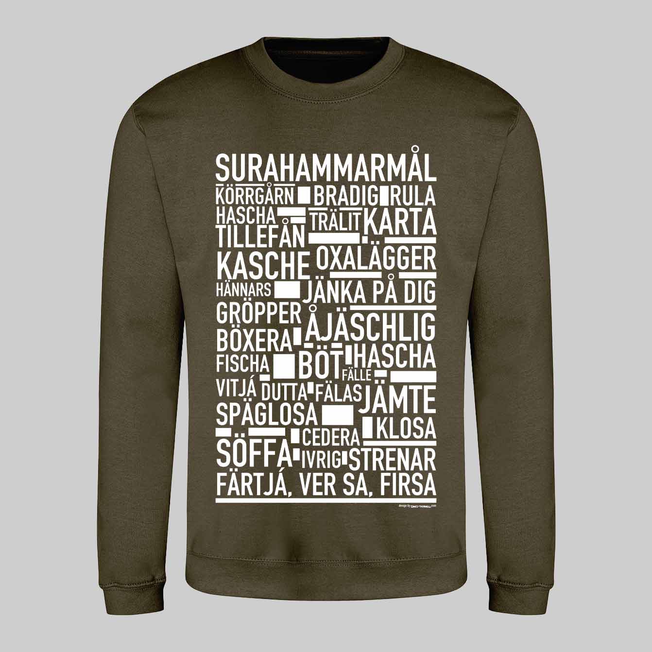 Surahammarmål Dialekt Text Sweatshirt