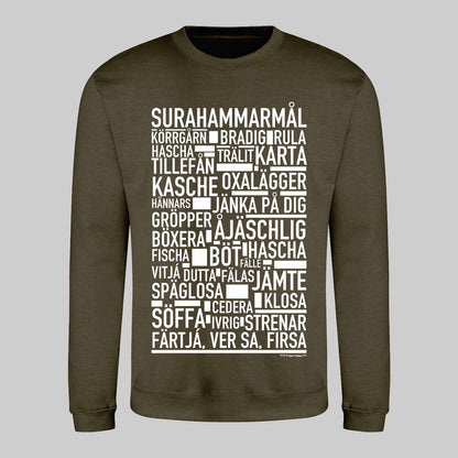 Surahammarmål Dialekt Text Sweatshirt