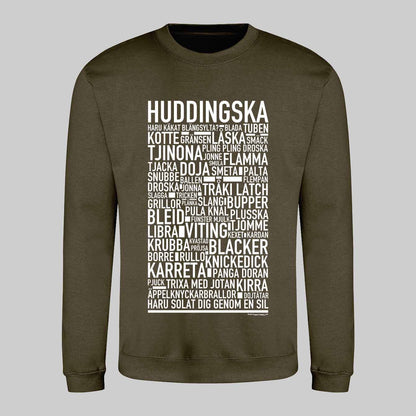 Huddingska Dialekt Text Sweatshirt