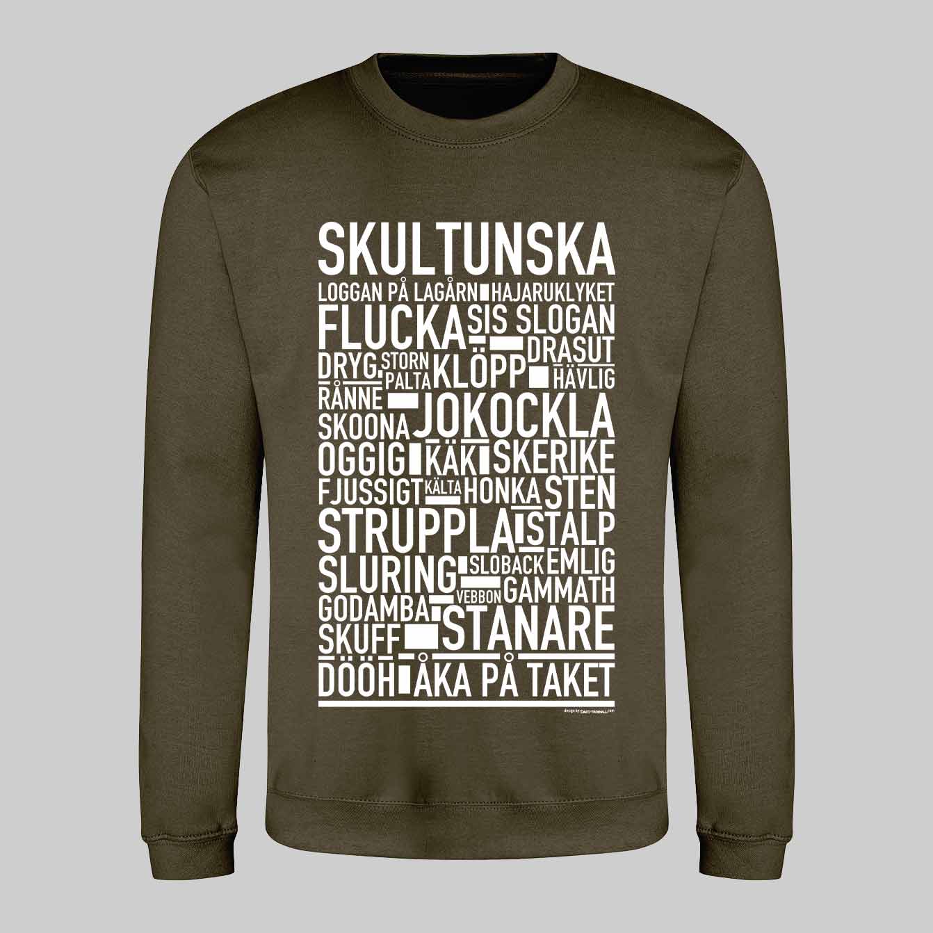 Skultunska Dialekt Text Sweatshirt