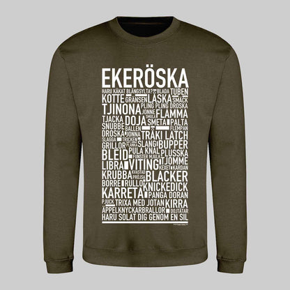 Ekeröska Dialekt Text Sweatshirt