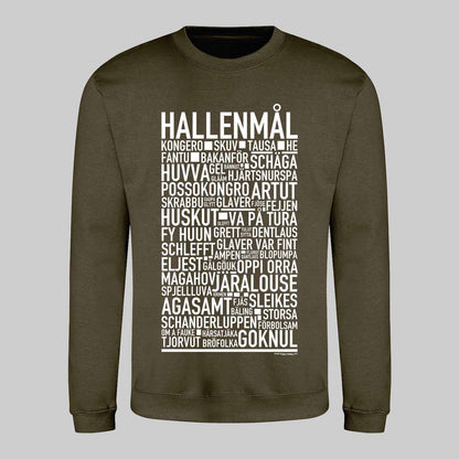Hallenmål Dialekt Text Sweatshirt