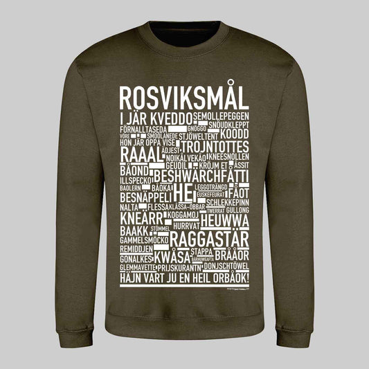 Rosviksmål Dialekt Text Sweatshirt