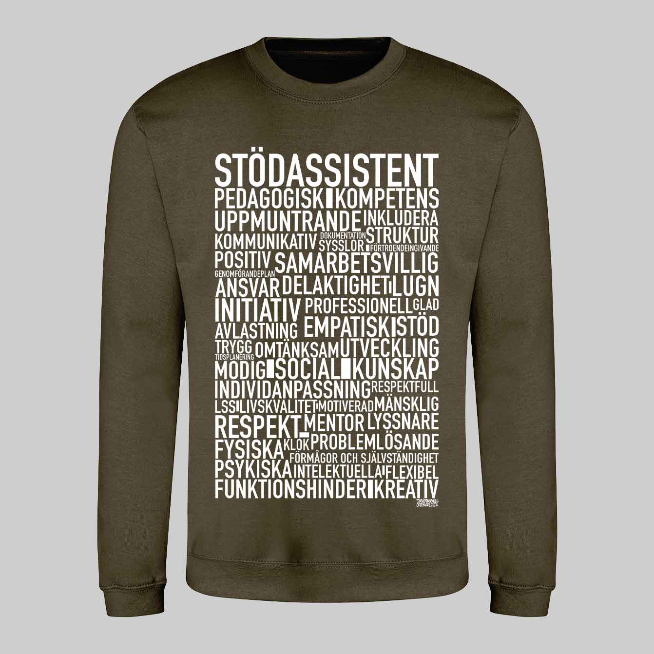 Stödassistent 2025 Text Sweatshirt