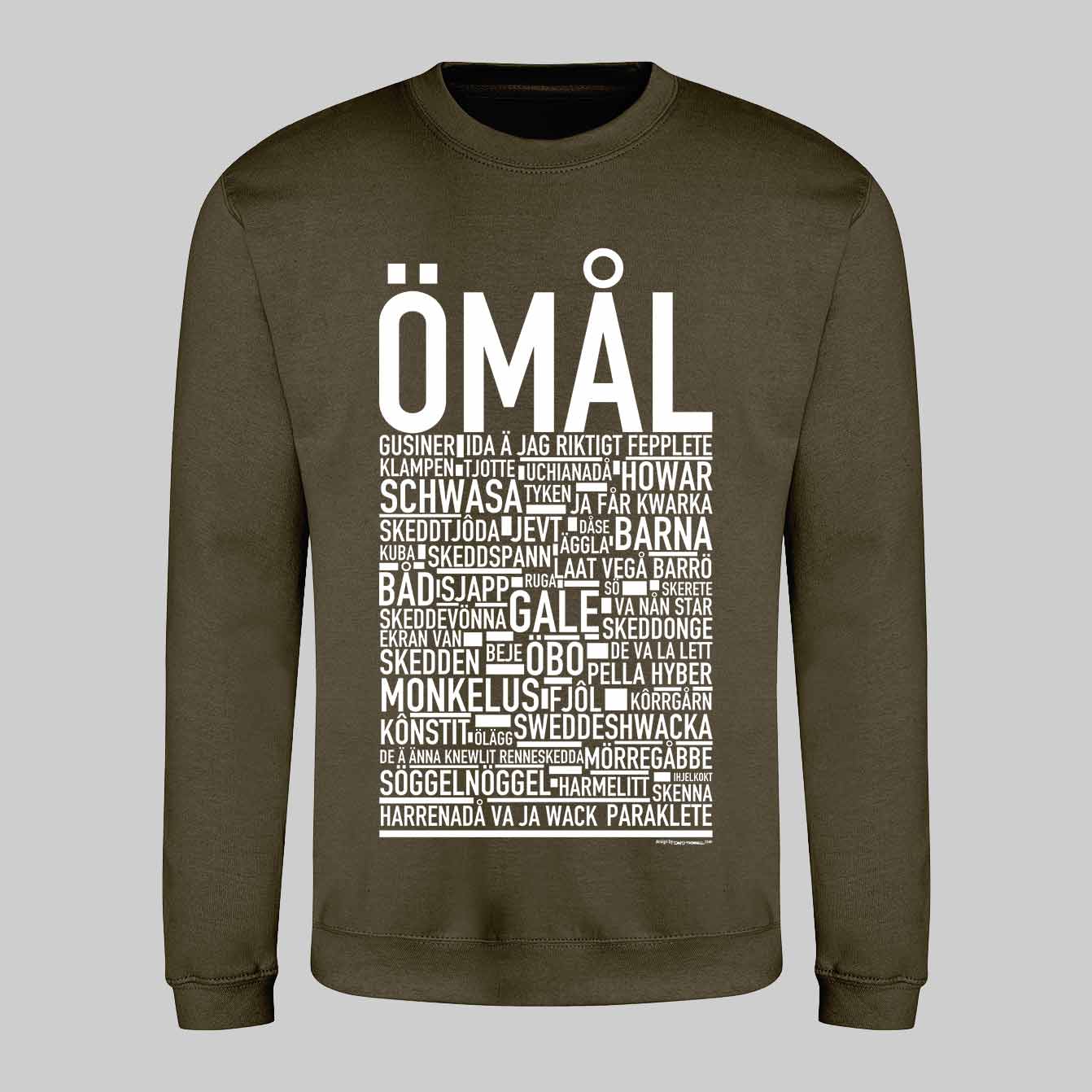Ömål Dialekt Text Sweatshirt