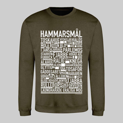 Hammarsmål Dialekt Text Sweatshirt