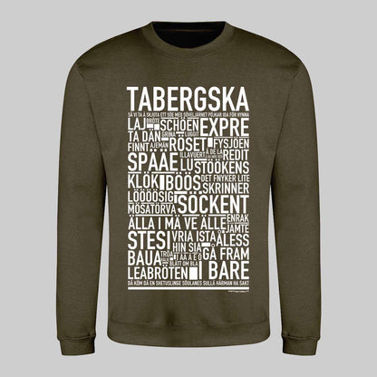 Tabergska Dialekt Text Sweatshirt