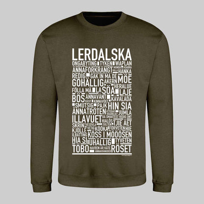 Lerdalska Dialekt Text Sweatshirt