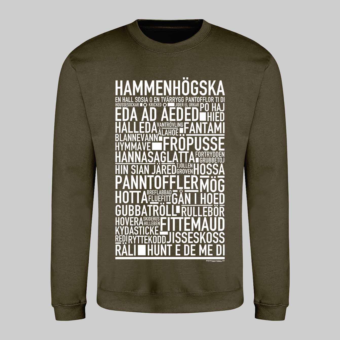 Hammenhögska Dialekt Text Sweatshirt