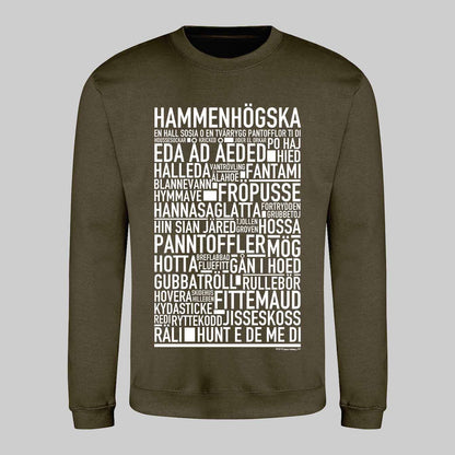 Hammenhögska Dialekt Text Sweatshirt